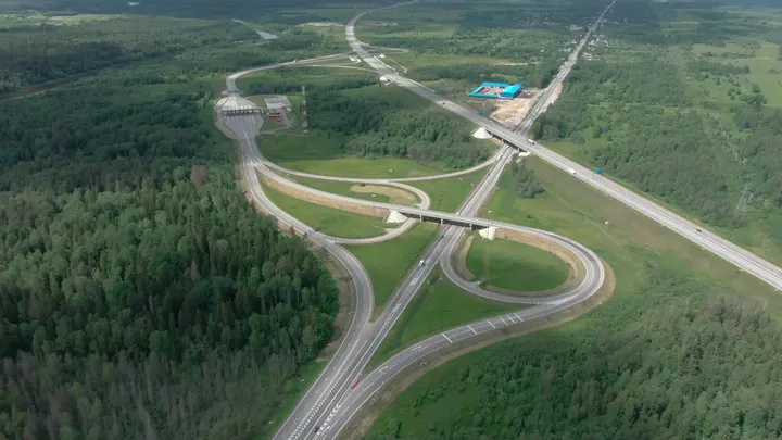 Трасса М11: Автомагистраль М-11 «Нева» с высоты