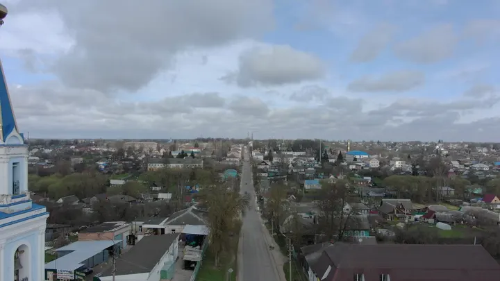 Рославль с высоты: церковь Рождества Пресвятой Богородицы