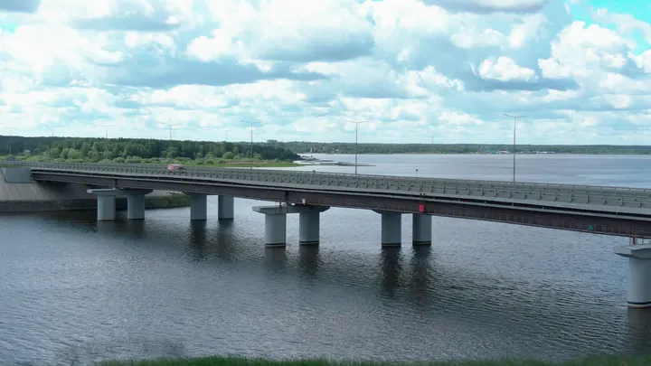 Трасса М11: Мост трассы М-11 через Иваньковское водохранилище