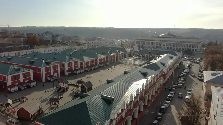 Калуга, Гостиные ряды с высоты