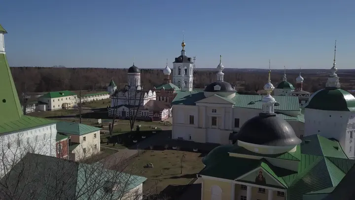 Дмитров, Борисоглебский монастырь с высоты птичьего полёта