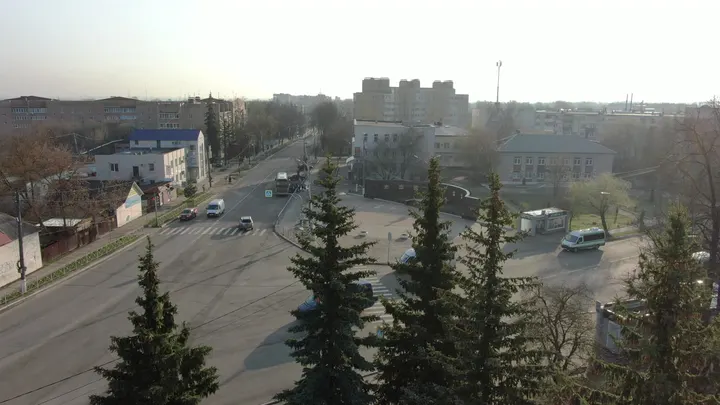 Малоярославец с высоты: площадь и центральные улицы