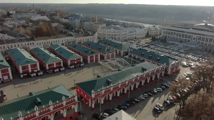 Калуга, Гостиные ряды с высоты