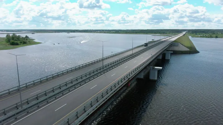 Трасса М11: Мост трассы М-11 через Иваньковское водохранилище