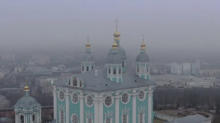 Смоленск: Успенский кафедральный собор с высоты