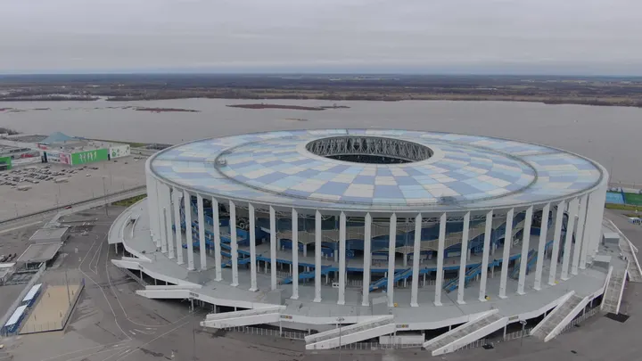 Нижний Новгород, стадион «Нижний Новгород» с воздуха