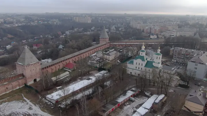 Смоленск: Смоленская крепостная стена с высоты