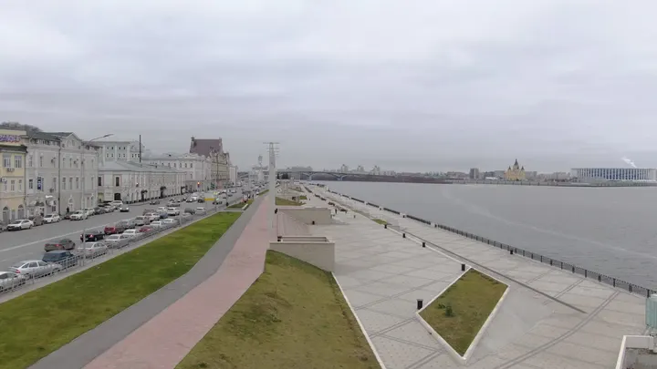 Нижний Новгород: набережная Волги и городская панорама с высоты