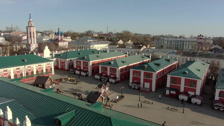 Калуга с высоты: Гостиные ряды и центр города