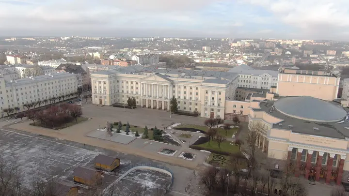 Смоленск с высоты: городская площадь и архитектура