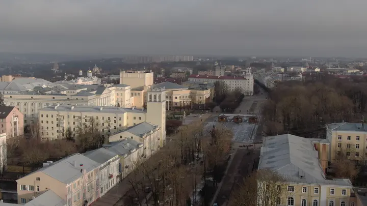 Смоленск с высоты: панорама городской застройки