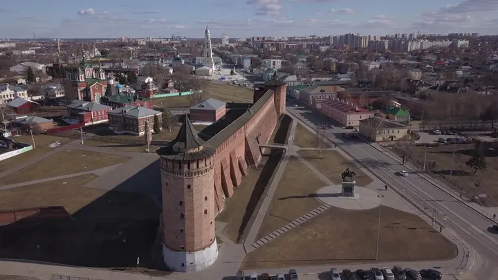 Коломна: Коломенский кремль с высоты