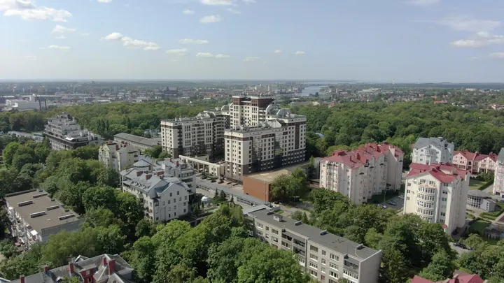 Калининград с высоты: кварталы и красные крыши