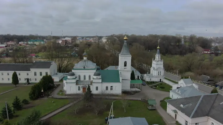 Рославль, Спасо-Преображенский монастырь с высоты