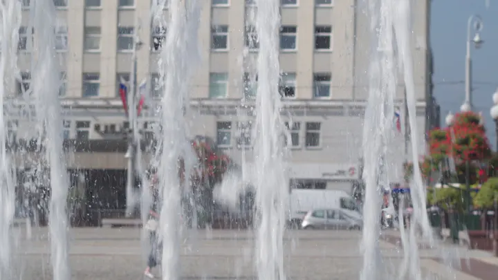 Калининград, городской фонтан на площади