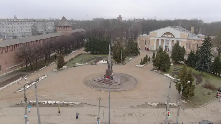 Памятник защитникам Смоленска 4–5 августа 1812 года с воздуха