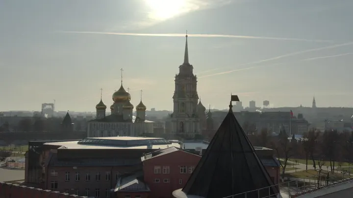 Тула, Всехсвятский кафедральный собор и панорама города
