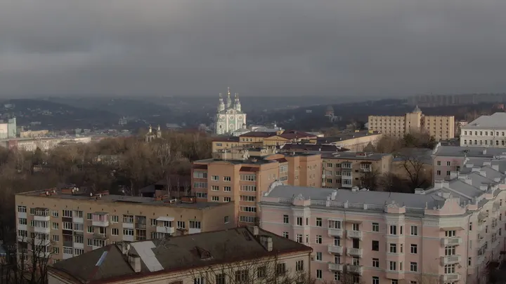 Смоленск с высоты: панорама центра и архитектура города