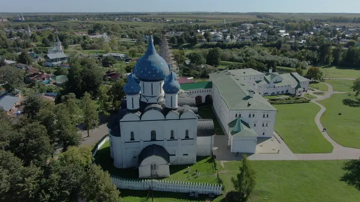 Аэровид на Рождественский собор в Суздале