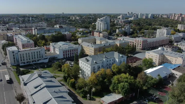 Владимир с высоты: панорама городской застройки