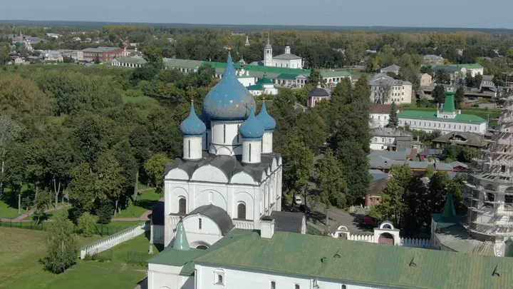 Спасо-Преображенский собор в Суздале с высоты