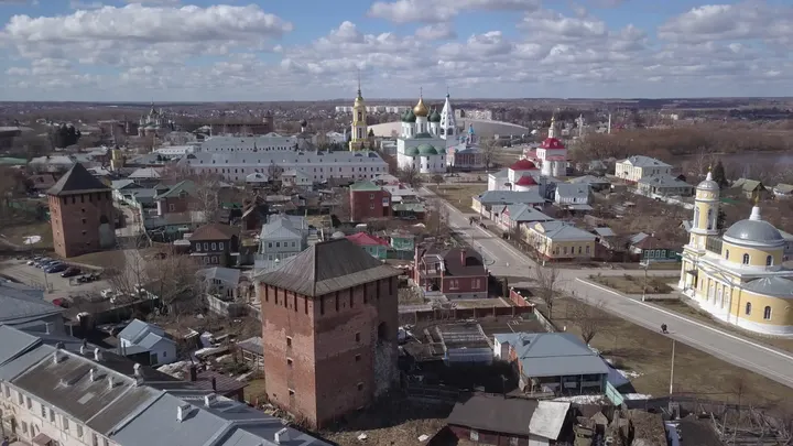 Коломна: Коломенский кремль с высоты